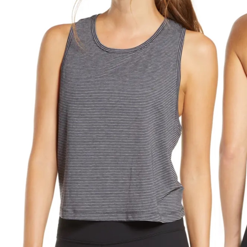 Work For It Stripe Tank Top